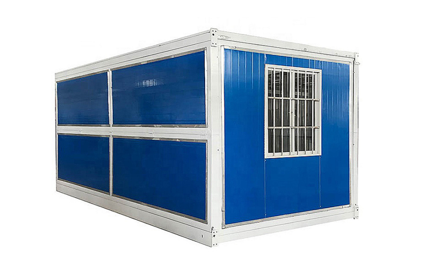 Casa móvil plegable económica con estructura de acero tienda personalizada